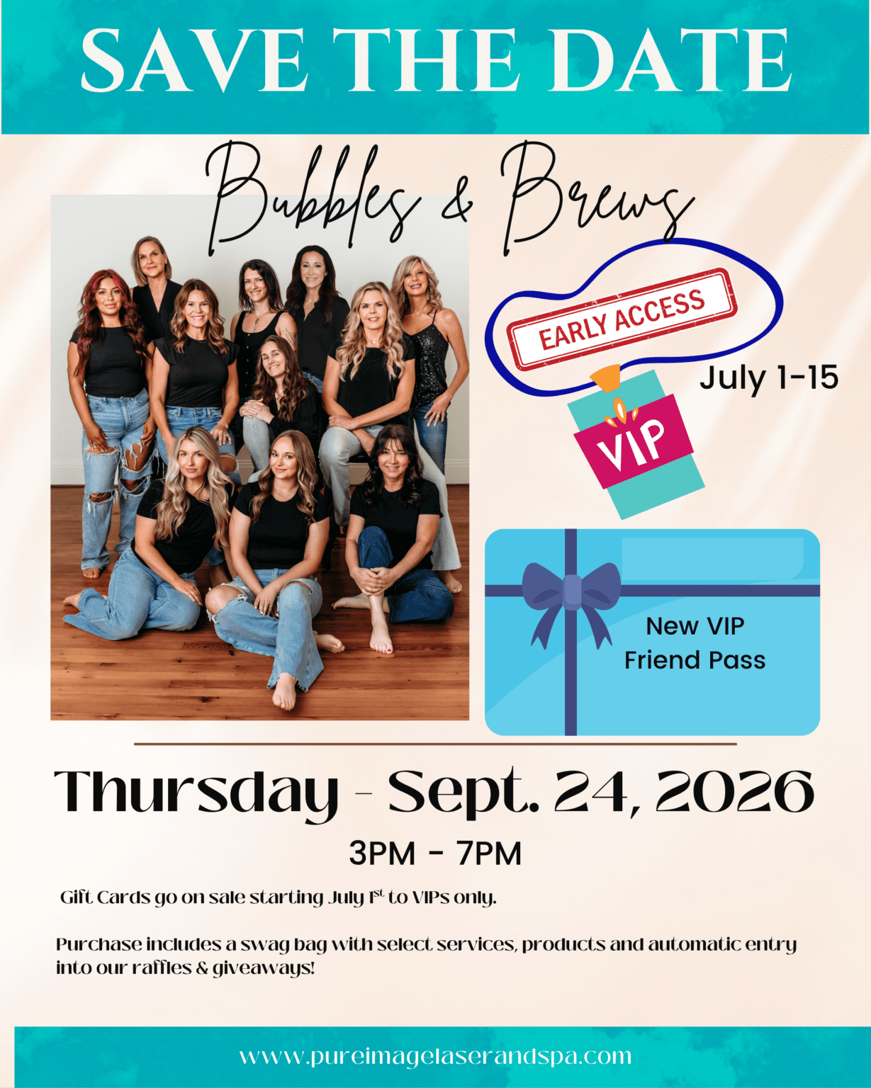 Pure Image Laser and Spa Event | Bubbles and Brews